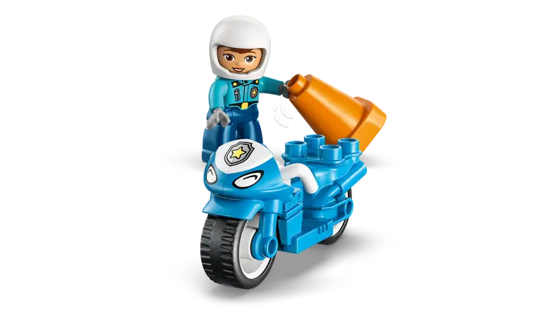 Lego Duplo Blue Police Motorcycle 10471