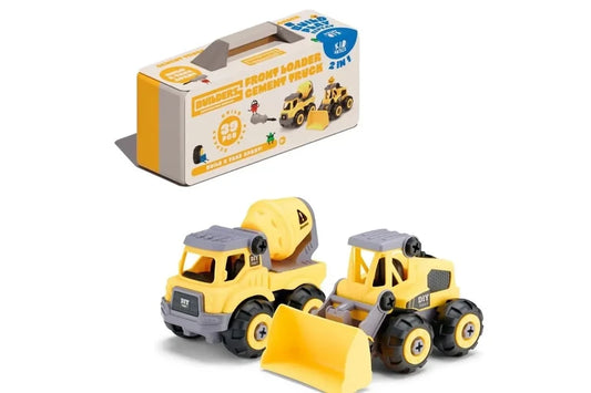 Builderz Construction Front Loader & Cement Mixer (2 in 1)