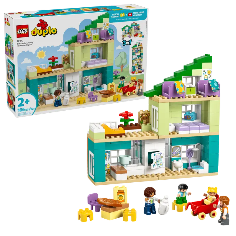 Lego Duplo 3 in 1 Modern Family House 10470
