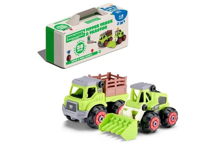 Builderz Farm Tipper Truck & Tractor (2 in 1)
