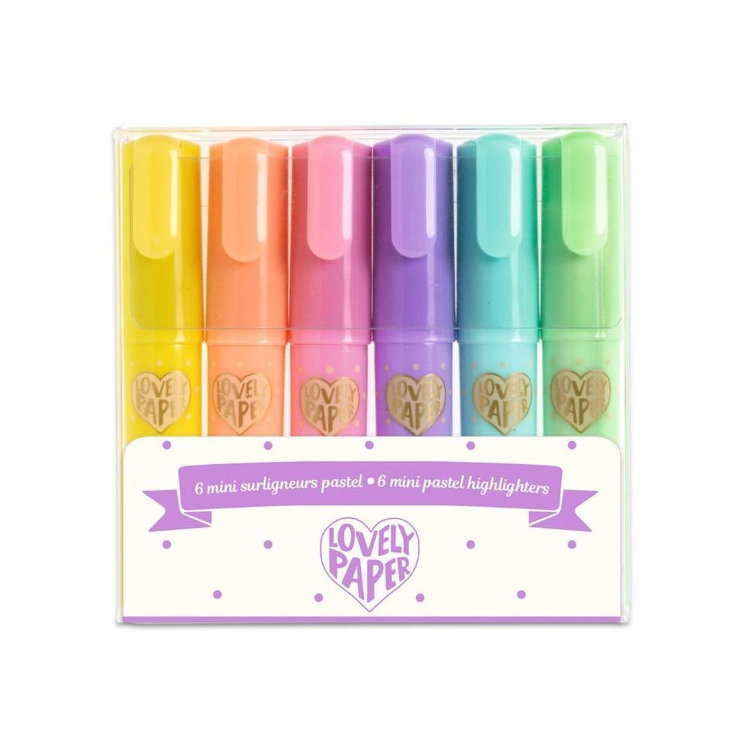 Djeco 6 Mini Pastel Highlighters