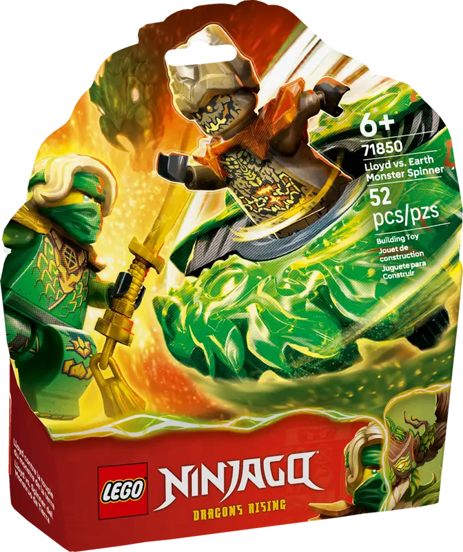 Lego Nin Lloyd vs Earth Monster Spinner 71850