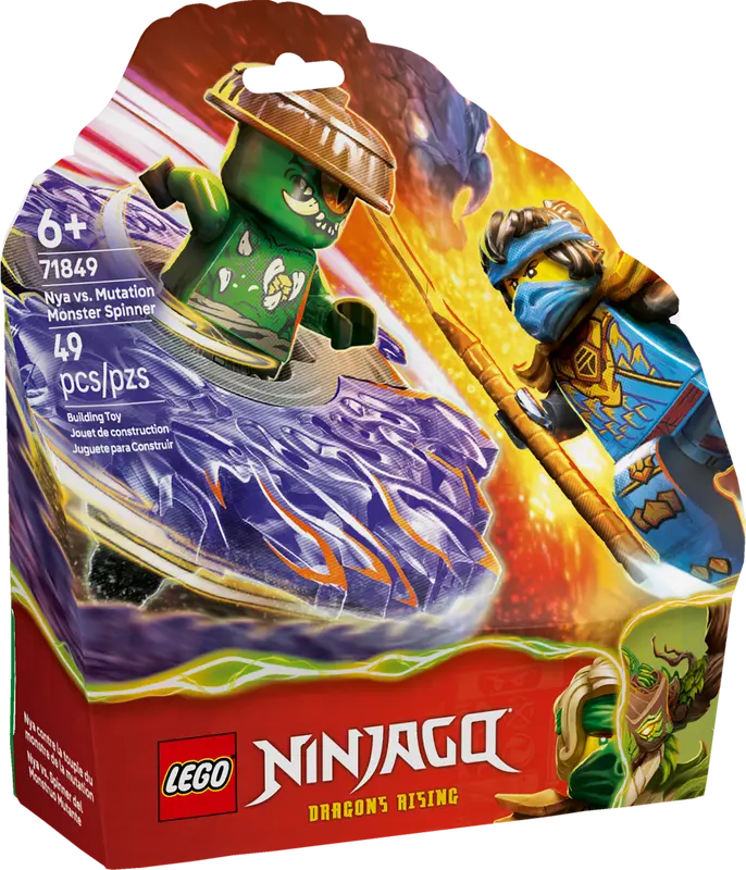 Lego Nin Nya vs Mutation Monster Spinner 71849