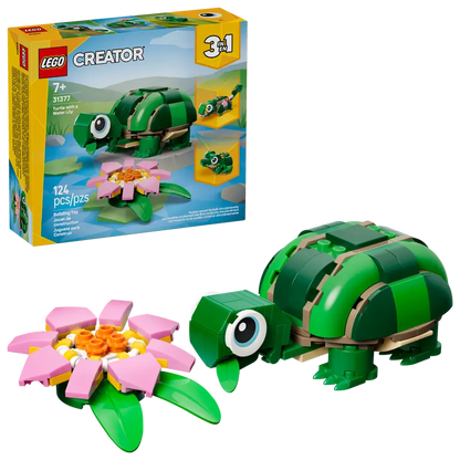 Lego Creator Turtle with Water Lily Flower 31377