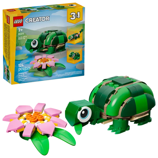Lego Creator Turtle with Water Lily Flower 31377