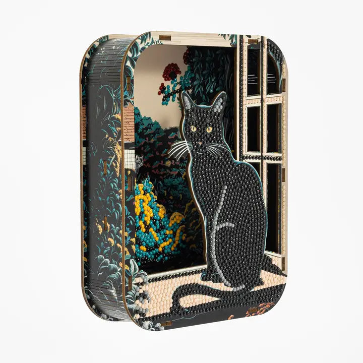 Dotz Shadow Box April Cat
