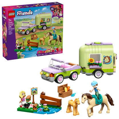 Lego Friends Horse & Baby Foal Trailer 42695