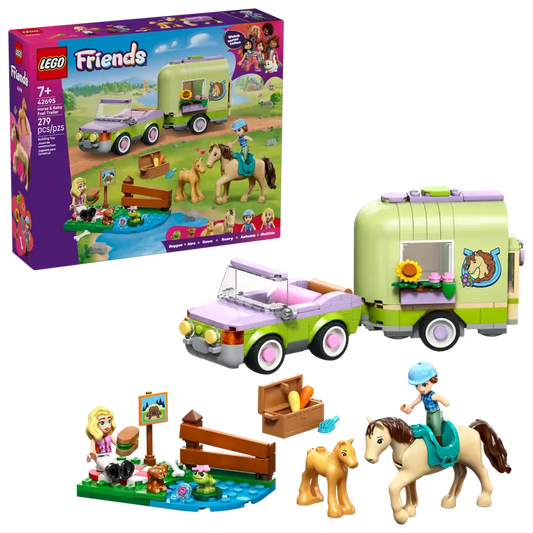 Lego Friends Horse & Baby Foal Trailer 42695