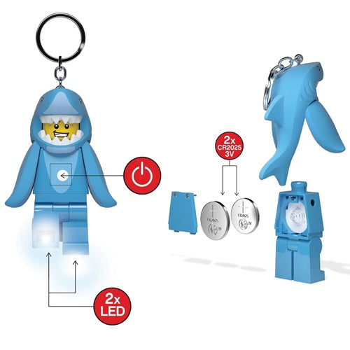 Lego Keychain Shark Suit Guy