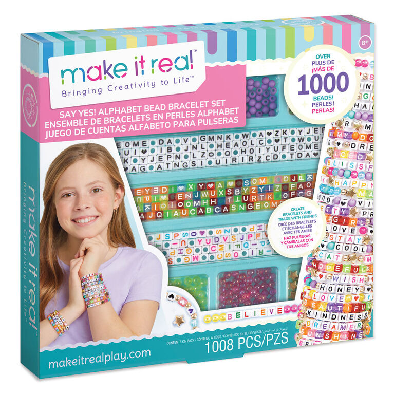 MIR Say Yes! Alphabet Bead Bracelet Set (8363148869831)