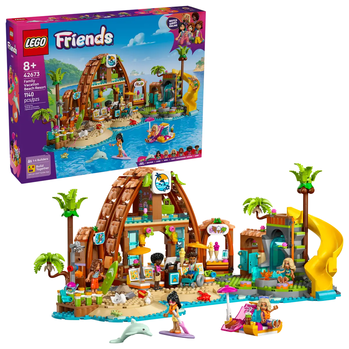 Lego Friends Family Vacation Beach Resort 42673 (8384549028039)