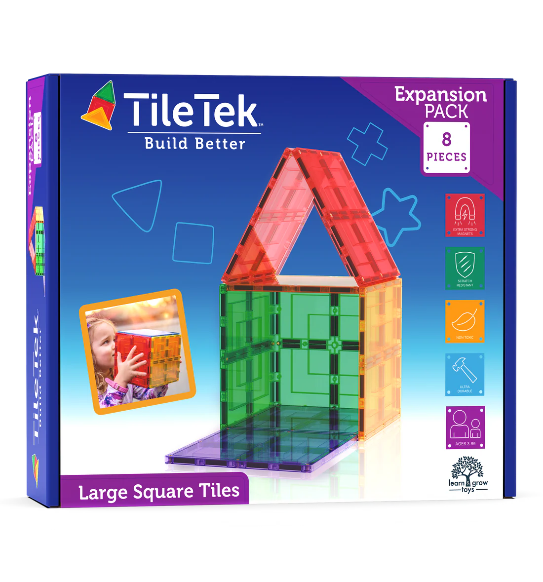 Tile Tek Large Square Tiles 8pc