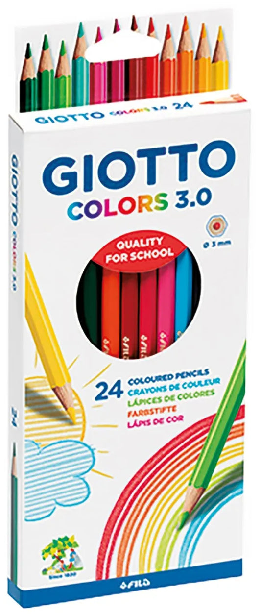 Giotto 3.0 Colour Pencils 24pc (8427625316551)