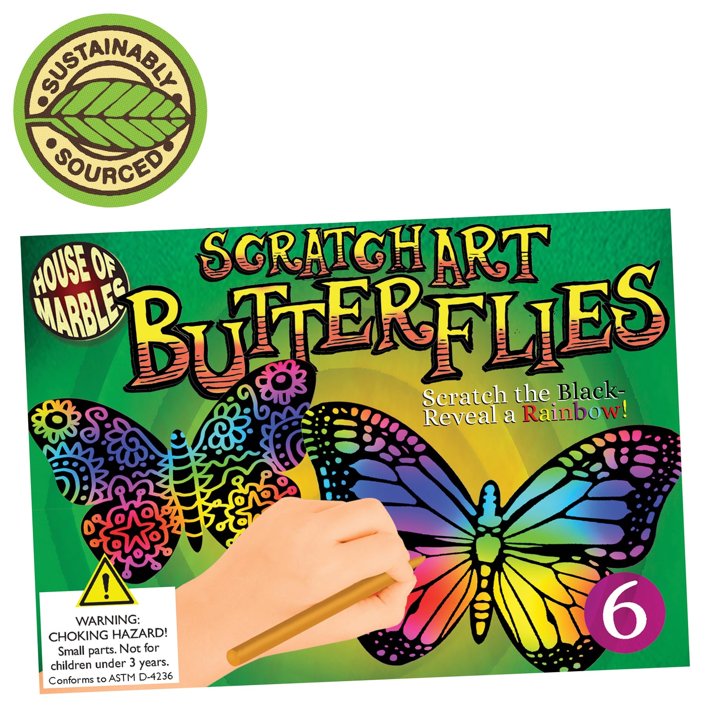 HM Scratch Art Butterflies (8234609344711)