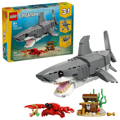 Lego Creator Fierce Shark with Treasure Chest 31381