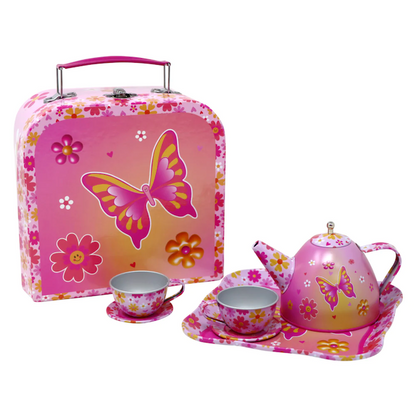 PP Vibrant Vacation Tin Tea Set Carry Case (7772186640583)
