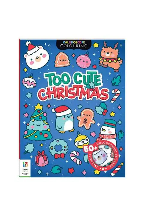 Kaleidoscope Sticker Colouring Too Cute Christmas