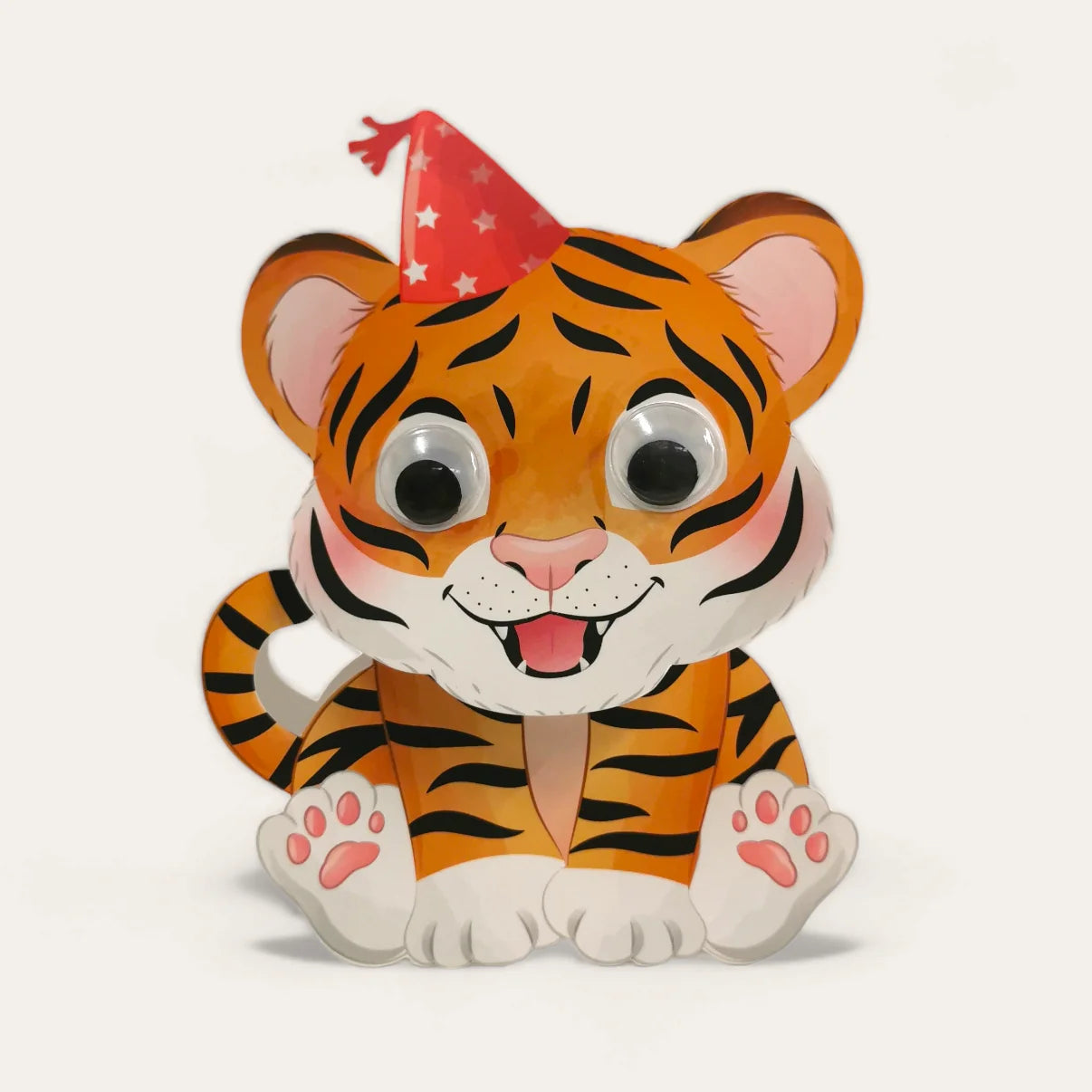 Tiger - Wobbly Head Card