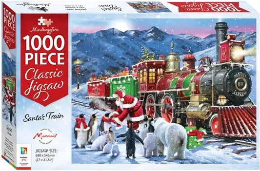 Mindbogglers Christmas Santa's Train 1000pc