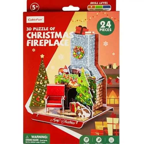 3D Puzzle Mini Christmas Fireplace