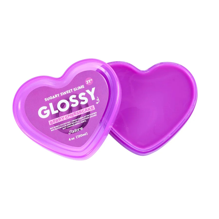 Jadore Glossy Heart Slime Berry Cheesecake