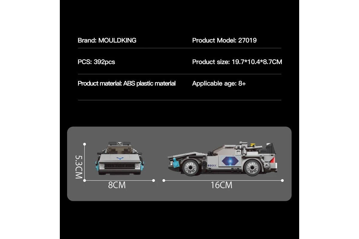 Mould King Delorean & Showcase