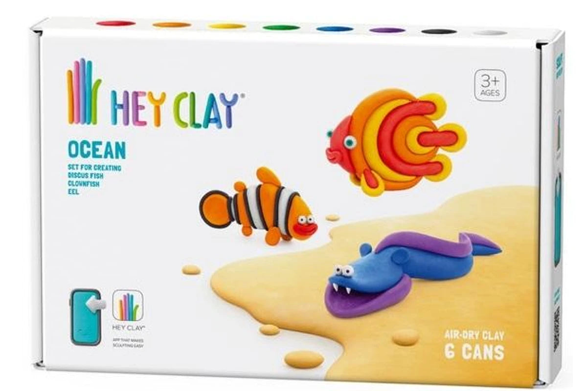 Hey Clay Ocean Clownfish, Discus Fish and Eel (8263152107719)