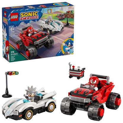 Lego Sonic Silver's Car vs Knuckles Monster Truck 77118
