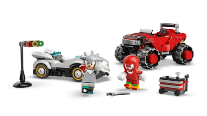 Lego Sonic Silver's Car vs Knuckles Monster Truck 77118