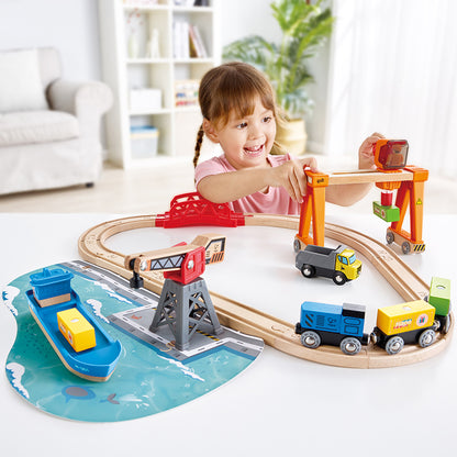 Hape Lift & Load Harbour Set (7736919195847)