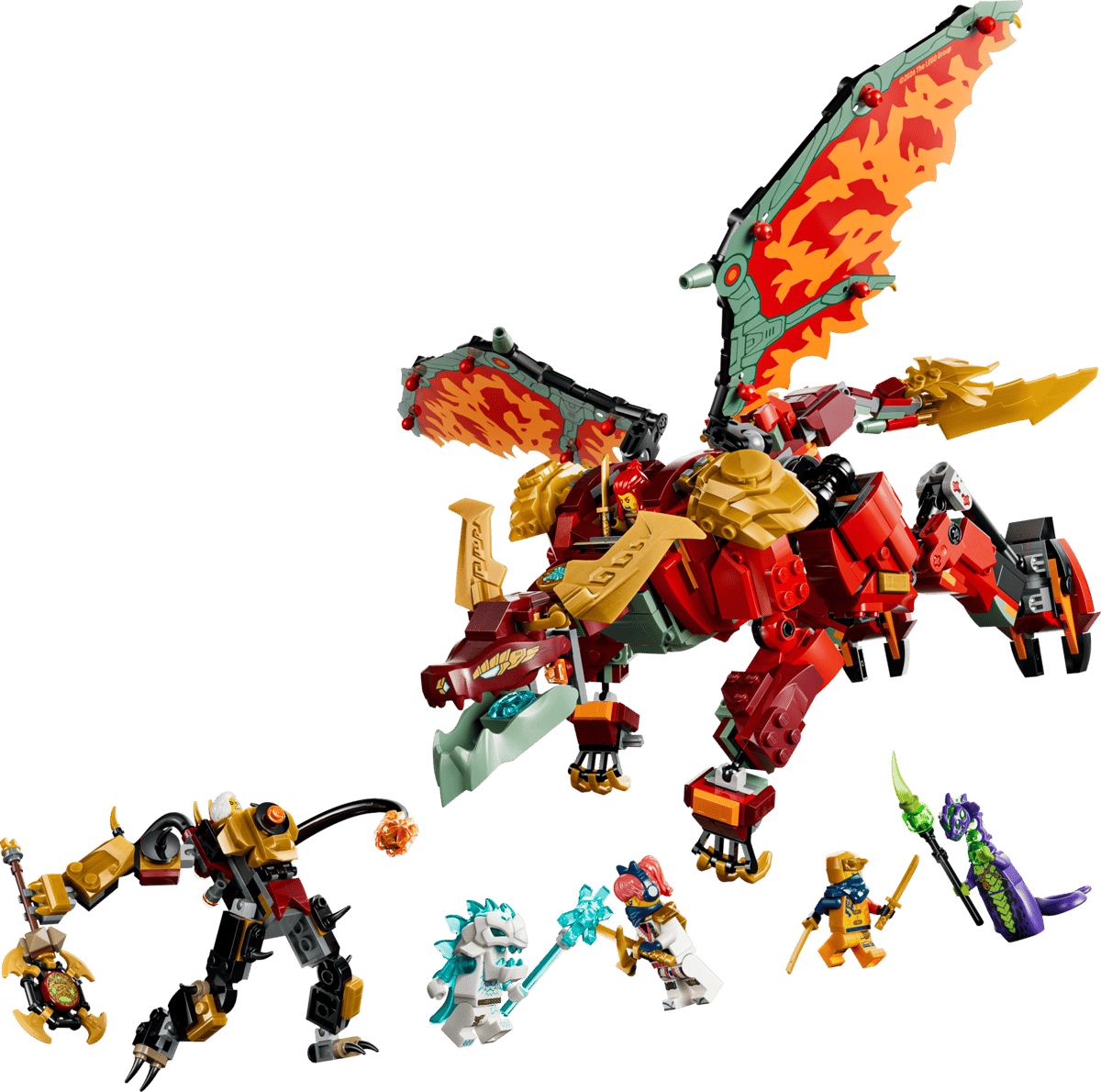 Lego Nin Wyldfyre's Transforming Dragon Mech 71868