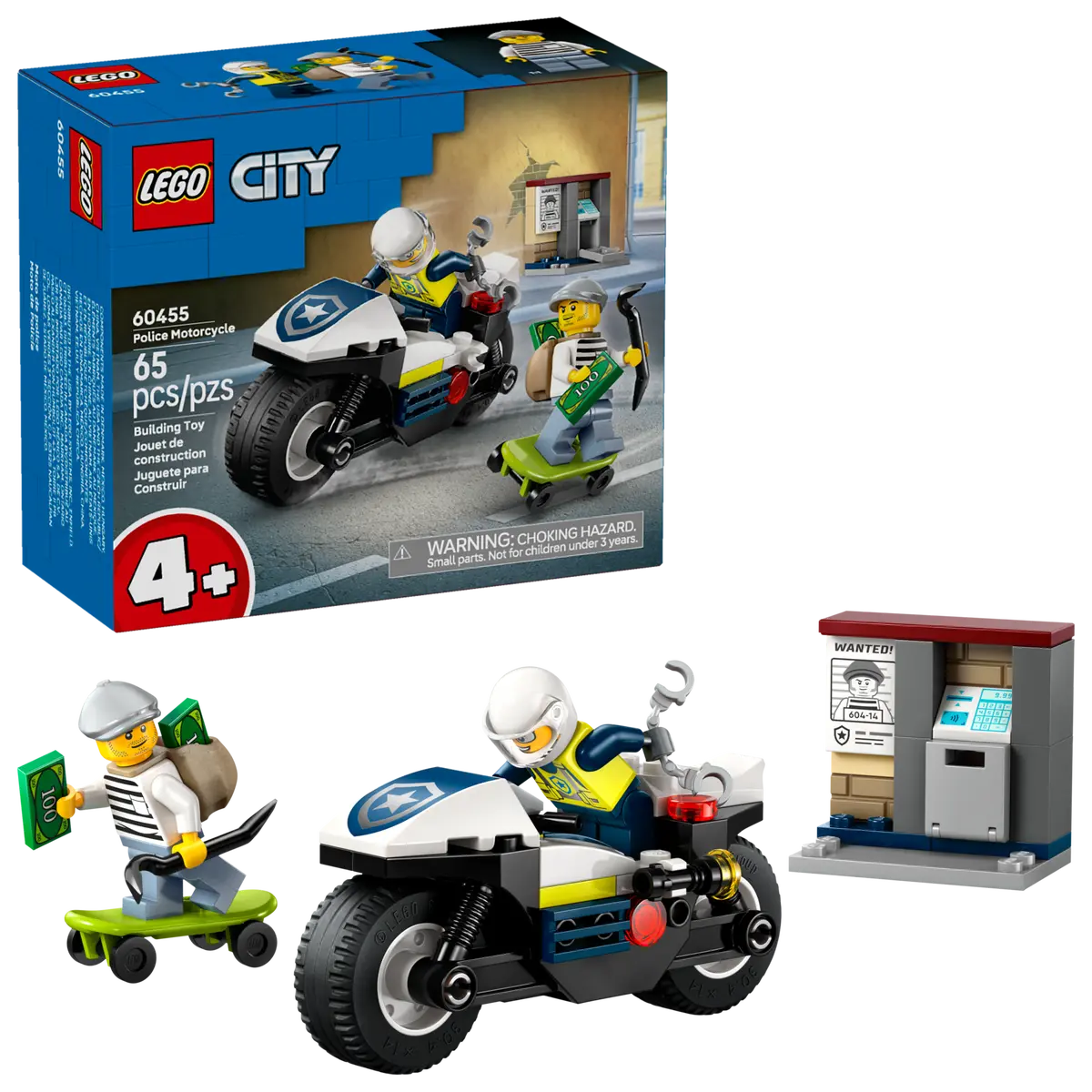 Lego City Police Motorcycle Chase 60455 (8384503840967)