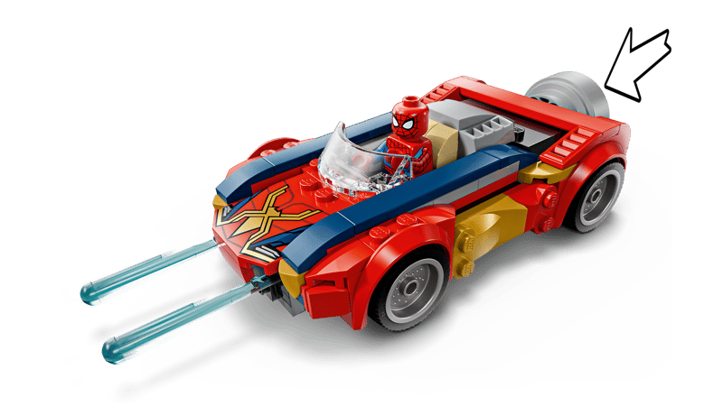 Lego SH Spider-Man Car vs Venomized Wolverine 76336