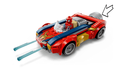 Lego SH Spider-Man Car vs Venomized Wolverine 76336