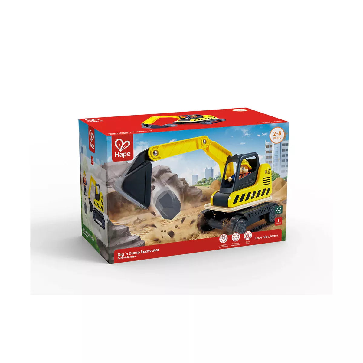 Hape Dig n Dump Excavator (8156369846471)