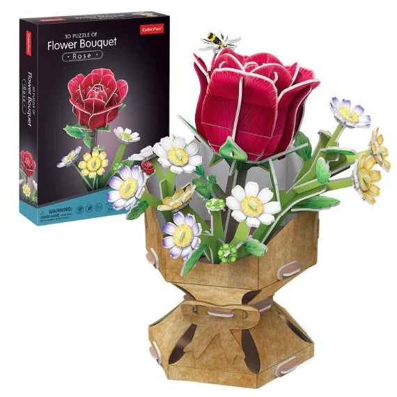 Cubic Fun 3D Puzzle Flower Bouquet Roses (8470815473863)