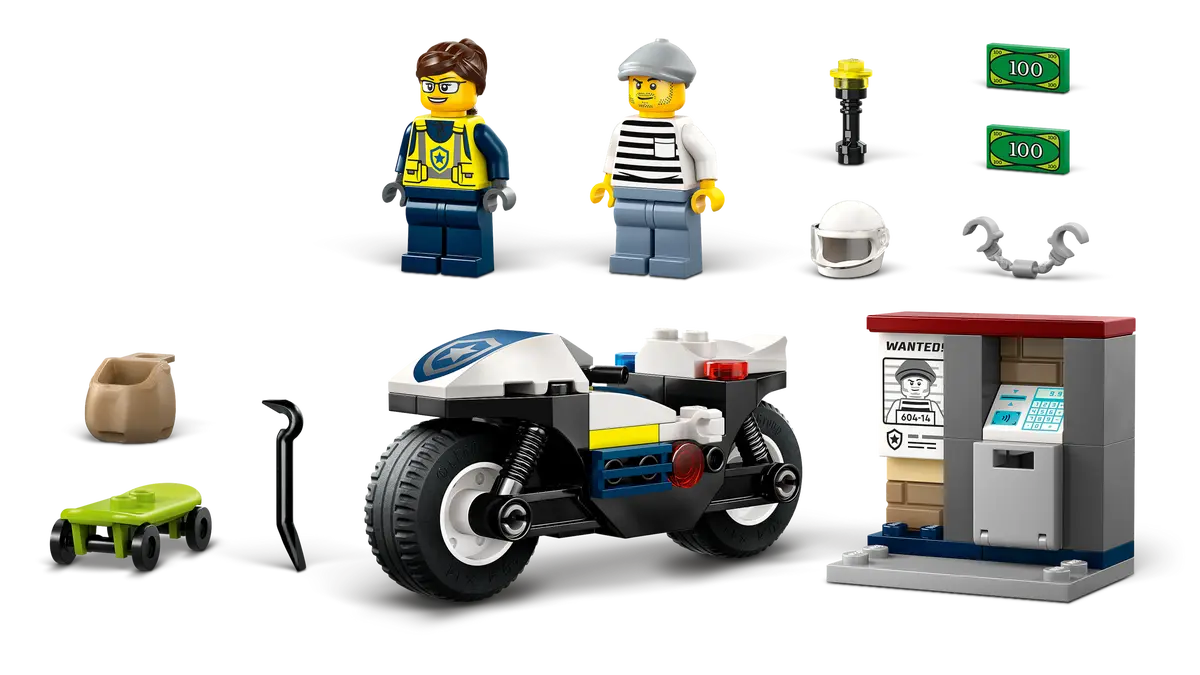 Lego City Police Motorcycle Chase 60455 (8384503840967)