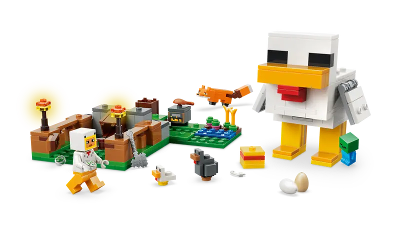 Lego Minecraft Chicken Farm 21585