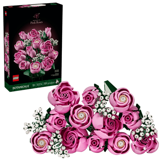 Lego Flowers Pink Roses 10374