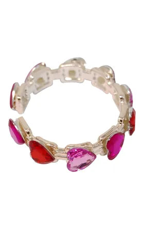 PP Gemstone Heart Bangle (8303920087239)