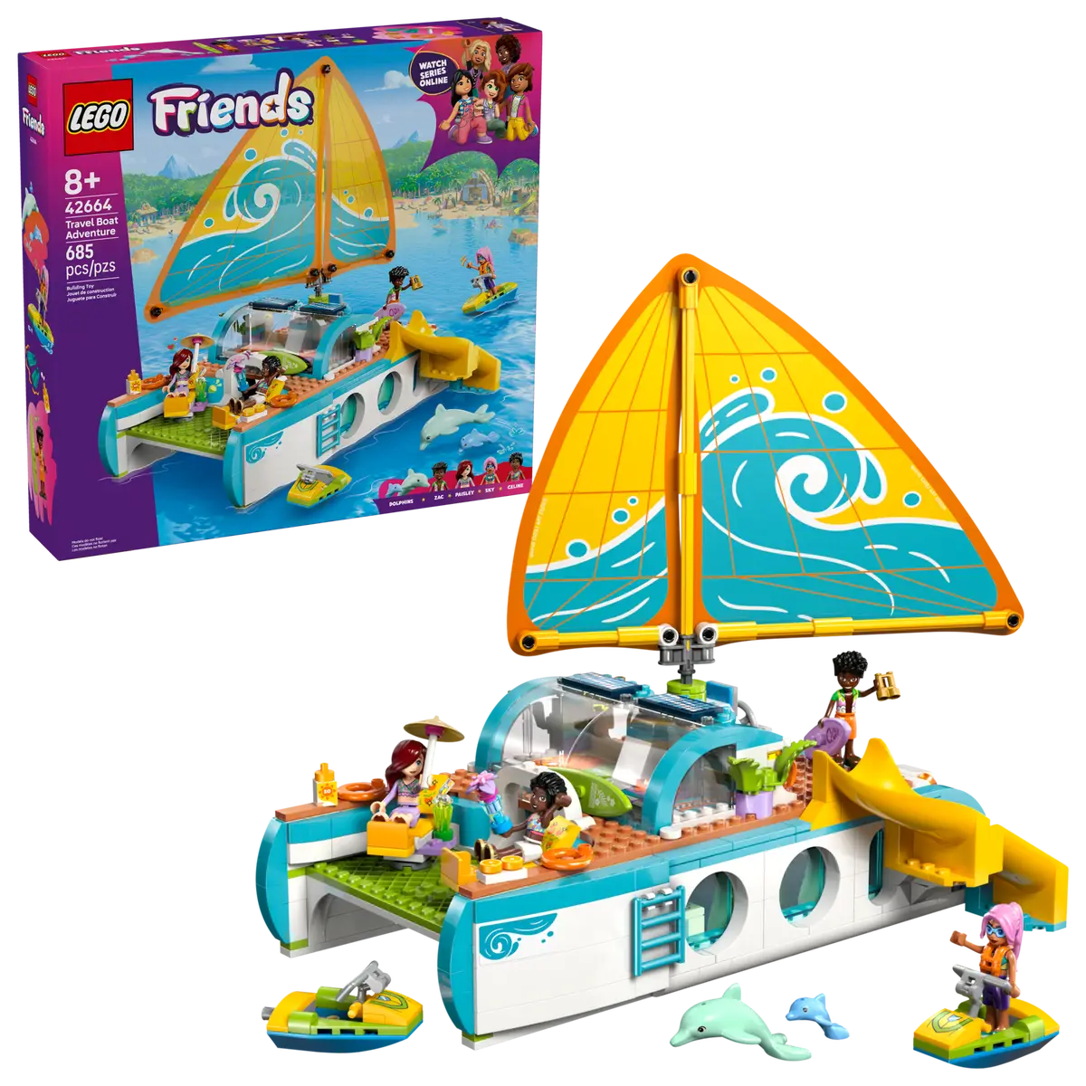 Lego Friends Travel Boat Adventure 42664 (8384548929735)