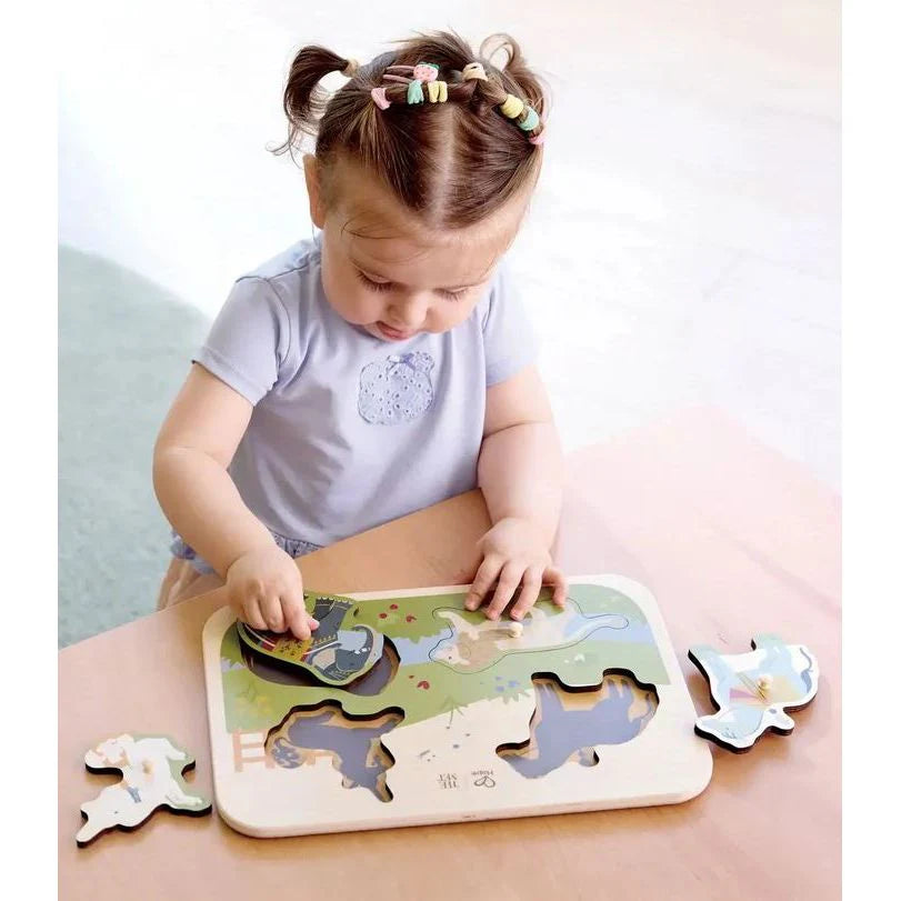 Hape The Met Majestic Animals Peg Puzzle