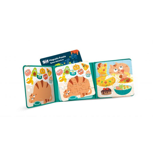 Hape Magnetic Puzzle Book Fat Cat