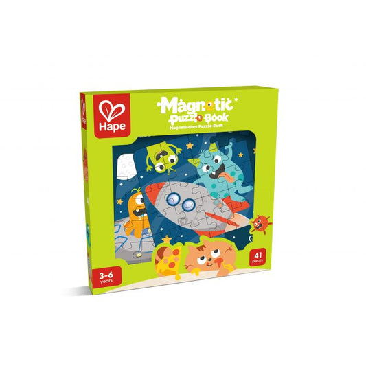 Hape Magnetic Puzzle Book Space