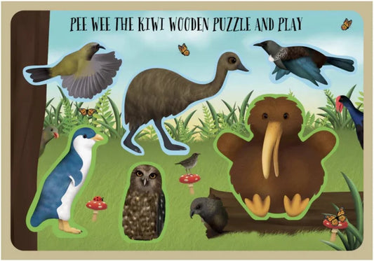 Pee Wee The Kiwi Wooden Puzzle & Play