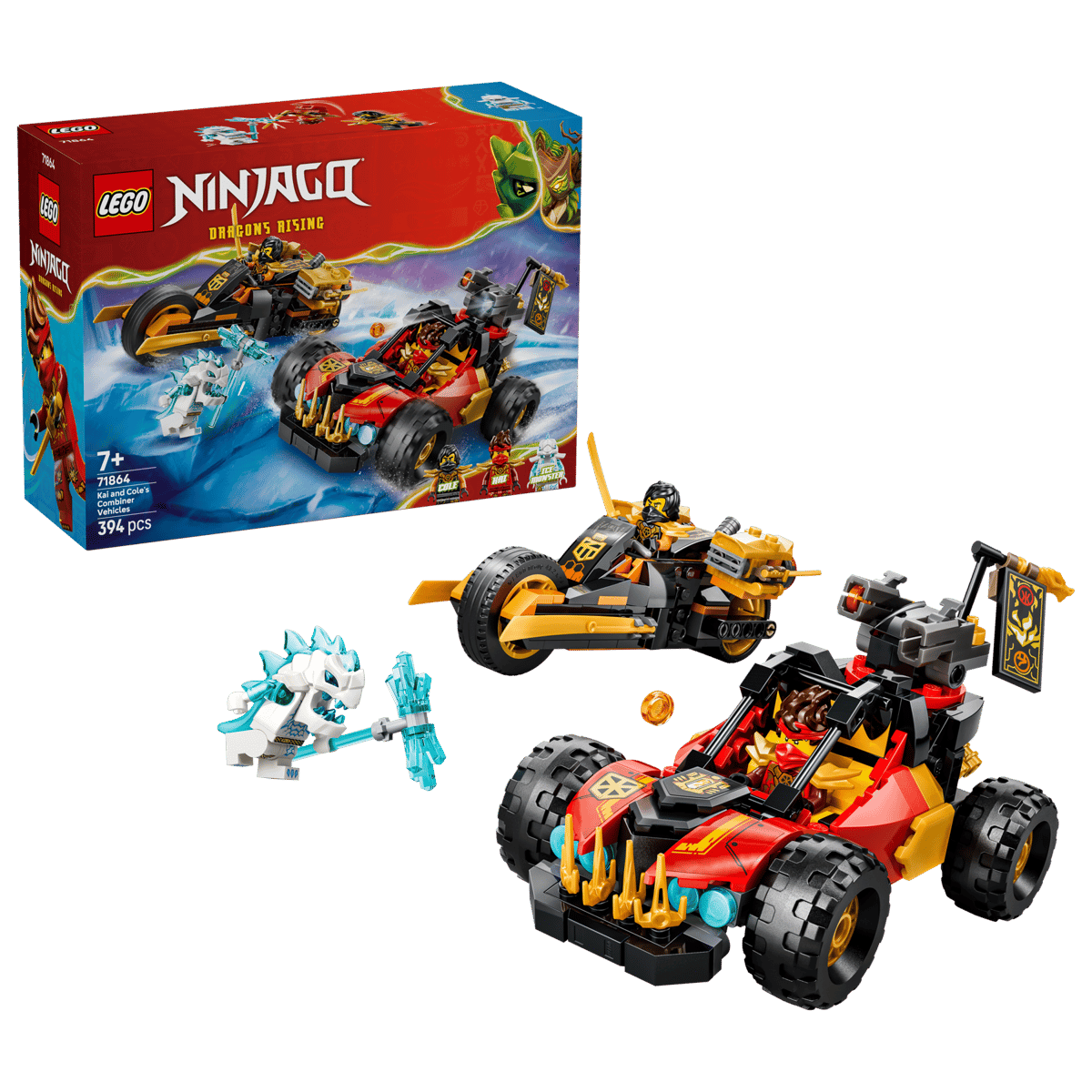Lego Nin Kai and Coles Combiner Vehicles 71864