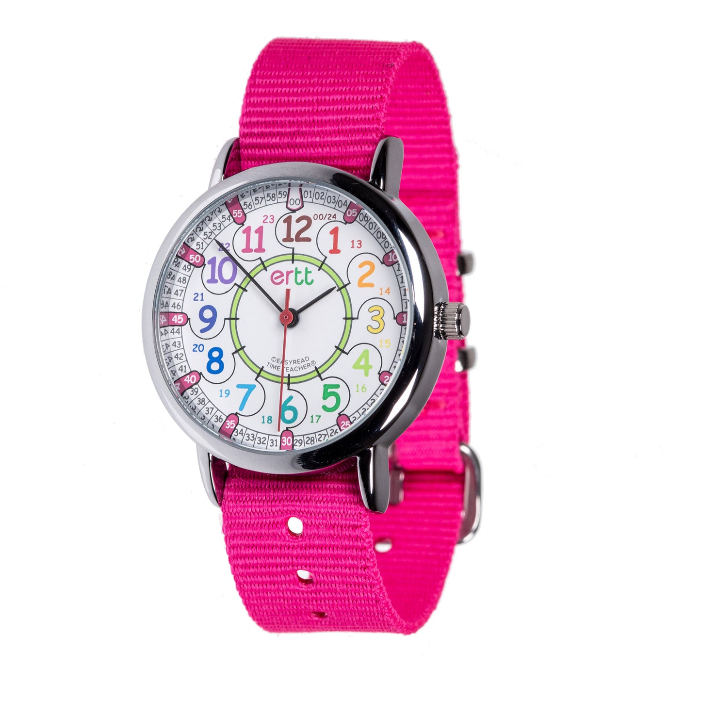 ERTT Rainbow Pink 12/24 Hr Watch (7791786787015)