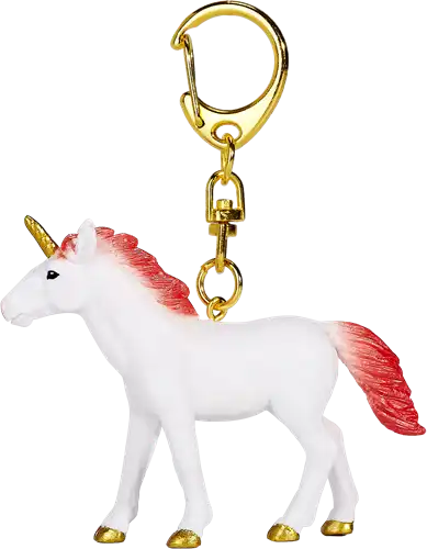 Mojo Standing Peach Unicorn Keychain (8478554751175)