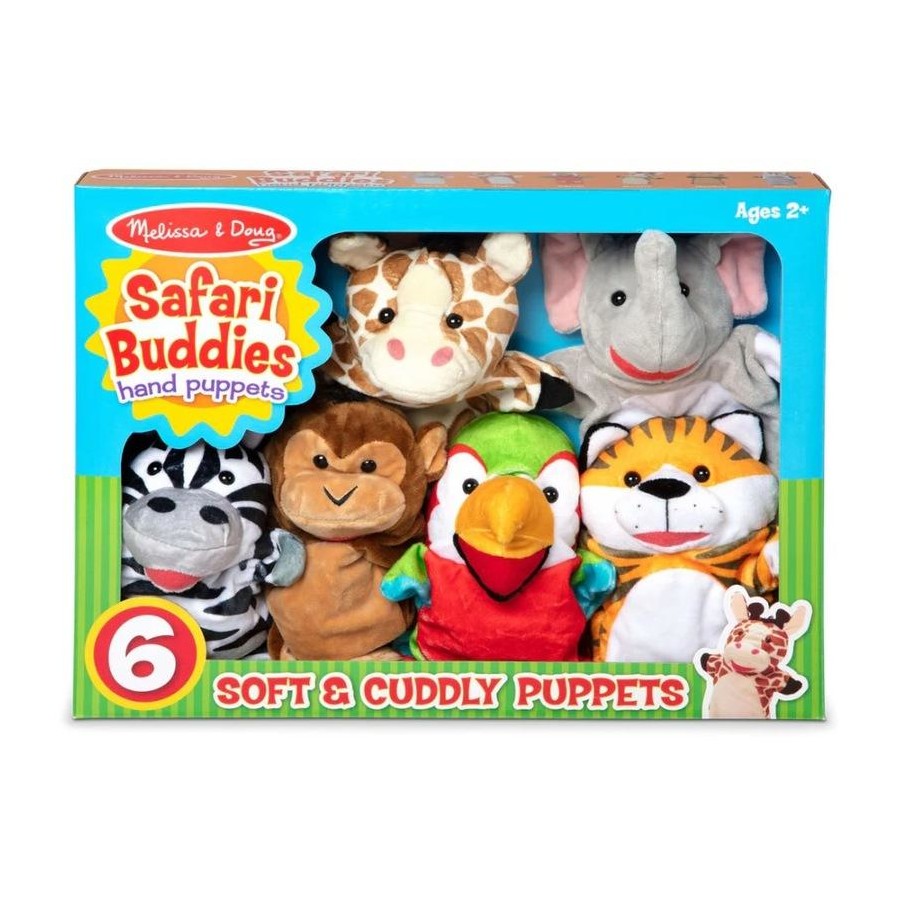MD Safari Puppet Set 6pc