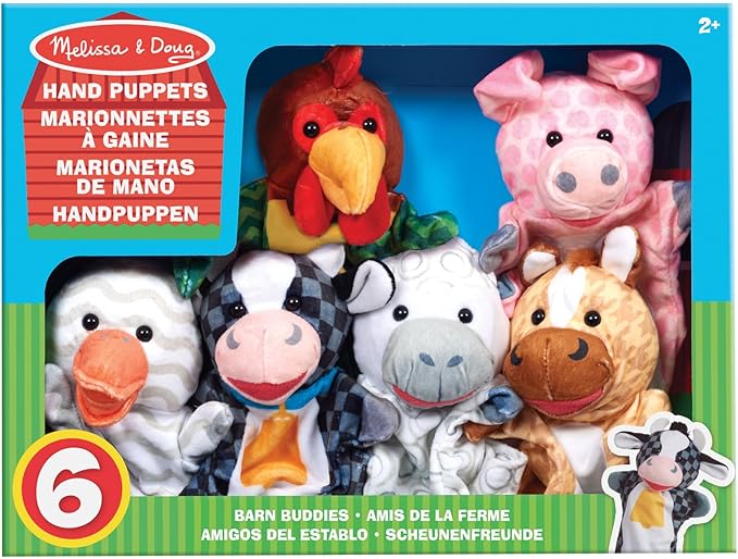 MD Barn Buddies Hand Puppets 6pc